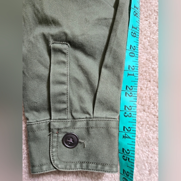 SHINE ORIGINAL Snake Charmer Men's Army Green Patchwork Jacket. Size Small - Picture 16 of 16